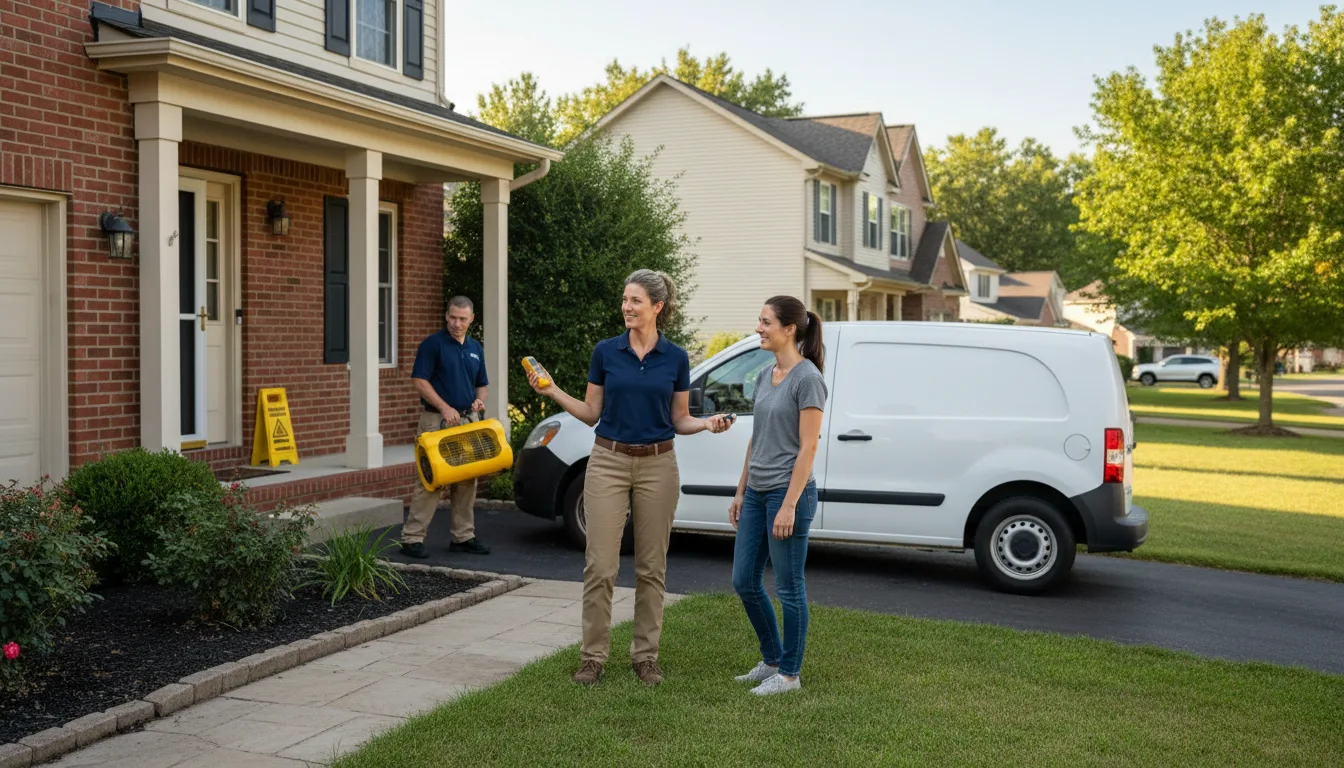 Residential water damage restoration in Montevideo, MN